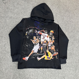 Latest Design Custom Printed Zipper Distressed Hoodie <b>Rhinestone</b> Zip up <b>Jacket</b> Acid Wash Men Fleece Streetwear Hoodie - Product Image 6
