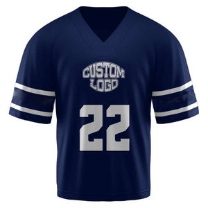 Custom Sublimated High Quality <b>Box</b> Reversible lacrosse Jerseys <b>for</b> Men American Football Jersey V Neck Short Sleeve Team Number - Product Image 3