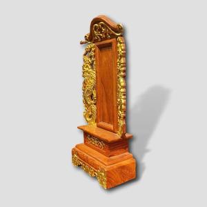Tableau commémoratif ancestral en bois de rose fait main Tam Viet TV-LV-RW-2450 avec gravure traditionnelle de dragon, décoration d'autel domestique durable - Product Image 3