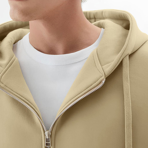 Sudadera con Capucha Oversize para Hombre, Color Sólido, Felpa Francesa, Estilo Casual para Otoño, Corte Regular, Tejido de Punto - Product Image 5
