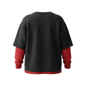 เสื้อสเวตเชิ้ตผู้ชายลายพิมพ์ขนาดใหญ่พิเศษแบบสั่งทำพิเศษ คอซิป 1/4  ผ้าเนื้อนุ่มสบาย - Product Image 2