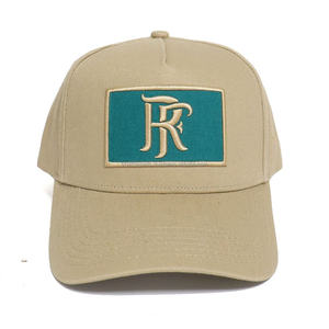 Logotipo personalizado 5 Panel A Marco Snap Back Hat Bandera 3D M Bordado Curvo Bill Gorra de algodón de béisbol al por mayor - Product Image 1