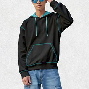 Sweat à capuche léger et ample en mélange de coton doux et confortable, idéal pour le travail, la maison ou les activités de plein air - Product Image 3