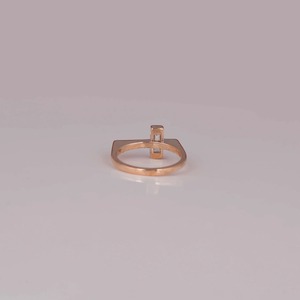 Anillo de diamante de laboratorio redondo de buena calidad, conjunto de 4 puntas, anillo de mujer, anillo de diamante redondo de oro blanco de 14K, regalo de aniversario para ella - Product Image 3