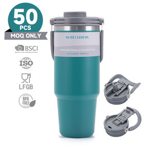 מדגם חינם מותאם אישית 35 עוז 40 עוז שתיית סטן טאמבלר נירוסטה נסיעות גביע תרמי עם ידית וקש - Product Image 3