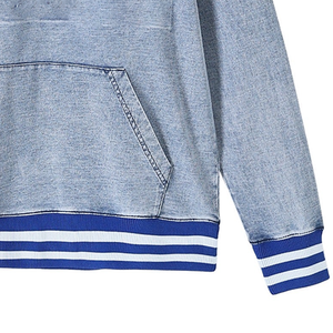 Sudadera personalizada de mezclilla con cremallera de un cuarto de la fraternidad Sigma, con soporte para etiquetas privadas para compradores mayoristas de ropa con marcas privadas - Product Image 2