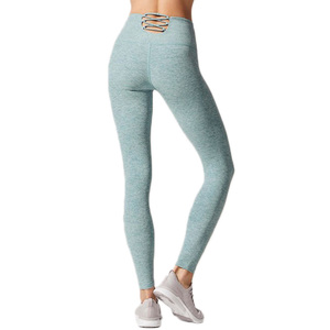 Wholesale Women's High-Waisted Polyester/Cotton Fitness Leggings Sublimation Printing Yoga Pants <b>Winter</b> Workout <b>Tight</b> - Product Image 6