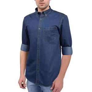 Nouvelle Chemise en Jean Grande Taille pour Homme – Style Décontracté, Personnalité Tendance, Couleur Personnalisable, Tricotée, Style Urbain, Respirante - Product Image 3