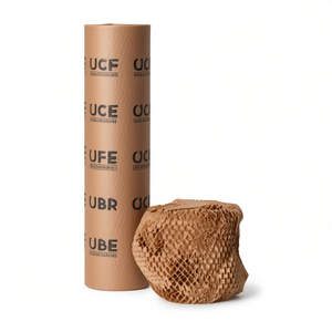 Emballage en papier nid d'abeille écologique, alternative recyclable au papier bulle kraft, provenant d'une usine vietnamienne, pour la protection des bureaux - Product Image 1