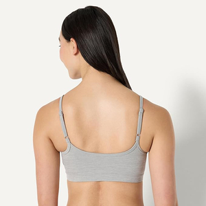 Light Heather Grey Seamless Womens Bralette Sports <b>Bra</b> <b>Thin</b> <b>Strap</b> Low Support Yoga Tops Wholesalers - Product Image 3