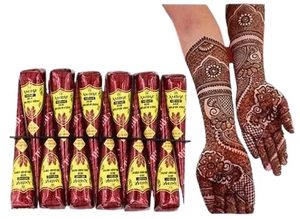 Henna Mehndi <b>Cones</b>-Red Black & Natural Colors 12-Pack for Body Art <b>Party</b> & Fashion Use - Product Image 4
