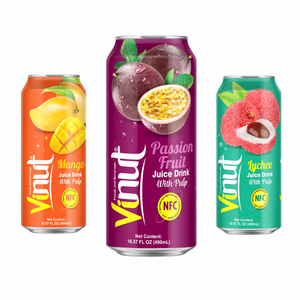 For VINUT Factory Direct 490ml <b>Sugar</b>-Free Fruit & Vegetable Juice Drink Variety Flavors with Pulp Free Private Label Vietnam - Product Image 1