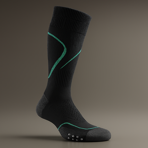 Chaussettes pour hommes jetables en coton respirant, non tissées, personnalisées avec logo, de haute qualité, imprimées, bicolores, pour l'été, à compression - Product Image 3