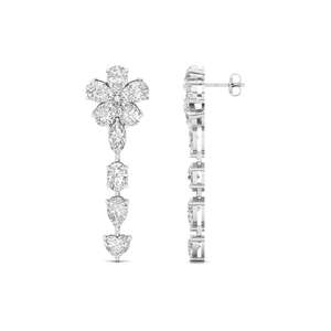 Boucles d'oreilles solitaires élégantes et classiques en diamant de laboratoire CVD, formes multiples (cœur, poire, ovale, marquise) – Cadeau de bijoux raffiné - Product Image 4