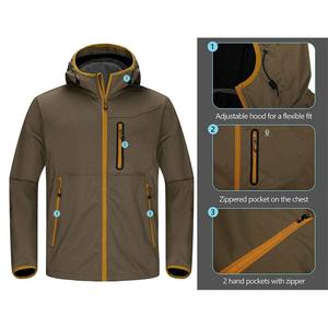 Veste softshell homme la plus demandée, prix raisonnable, veste d'hiver anti-plis, veste softshell homme avec les dernières tendances en matière de tissus - Product Image 5