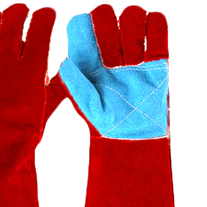 Gants de soudage en cuir durables, protection de sécurité, résistance à la chaleur, imperméables, antidérapants, sans silicone, sans poudre, personnalisables - Product Image 5