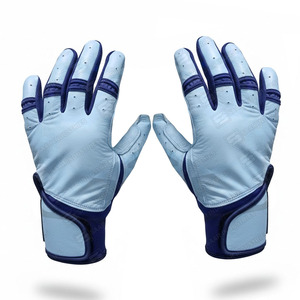 Guantes de Bateo de Alta Calidad, Profesionales, de Cuero Genuino, Ligeros, Duraderos, con Agarre Ambidiestro, Cierre de Velcro, Ecológicos - Product Image 2