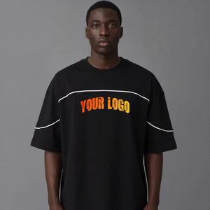 เสื้อยืดคอตตอนหนาน้ำหนักมากสำหรับผู้ชาย ซุปเปอร์เฮฟวี่ 300gsm หนาพิเศษ ทรงโอเวอร์ไซส์ ไหล่ตก คอกลม เสื้อยืดผู้ชาย ใส่ได้ในฤดูร้อน - Product Image 3
