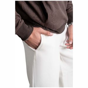 <b>White</b> Relaxed Fit Fleece <b>Trouser</b> - Product Image 5