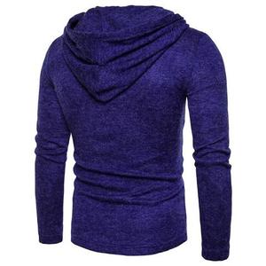 Nuevas Sudaderas con Capucha Personalizables para Hombre, Otoño/Invierno, Bordadas y Digitales, Estilo Urbano, Manga Larga, Holgadas, de Color Sólido, de Forro Polar - Product Image 2
