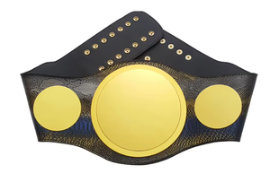 Ceinture de championnat de lutte personnalisée, logo personnalisé, nom gravé, trophée sportif, plaqué or, championnat - Product Image 2
