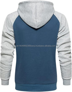 Sweat-shirts pour hommes en coton 100% de haute qualité OEM, vêtements décontractés, écologiques, respirants, à motif uni, à capuche, fabriqués au Pakistan - Product Image 2