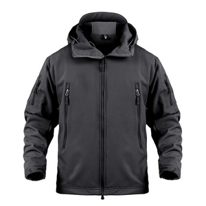 Men's Beige Solid Casual Hooded Waterproof <b>Fleece</b> Bomber Jacket <b>Zipper</b> Front Workwear Style Regular Fit Polyester Winter Wear - Product Image 4