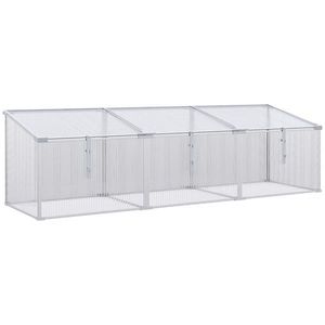 Mini Serra Portatile Moderna con Telaio in Alluminio, Policarbonato e PVC in Legno per Coltivazione, Dimensioni Ridotte, Stile Moderno - Product Image 5