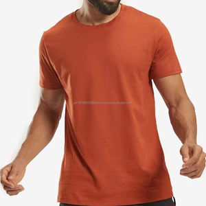 T-shirt pour homme en coton personnalisé 250 g/m², de haute qualité, lourd, uni, surdimensionné, impression 3D en relief, disponible en 3 tailles de col pour l'impression - Product Image 4