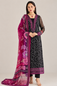 Fashionista International Women's Purple Cotton Modal Salwar Kameez <b>White</b> Floral Embroidery <b>Printed</b> <b>Palazzo</b> Pants Traditional - Product Image 6