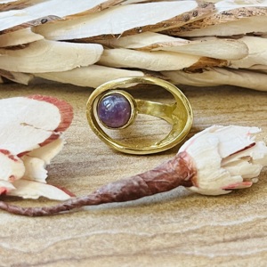 Wholesale Trendy Abstract Art <b>Ring</b> Amethyst Brass Hollow <b>Ring</b> Gold Plated Geometric Jewelry Asymmetrical Modern <b>Boho</b> Womens <b>Ring</b> - Product Image 1