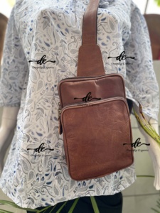 Offre Spéciale élégant unisexe en cuir véritable sac de voyage à bandoulière sac à main multi-usages sac d'argent élégant sacs utiles - Product Image 4