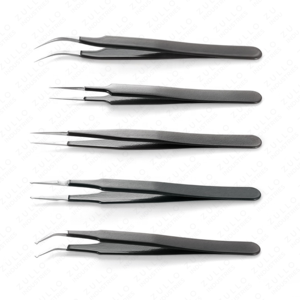 OEM Private Label Stainless Steel Eyelash Extension Tweezers Set Precision Pointed Tip Isolation <b>Tool</b> for Volume Lashes - Product Image 5