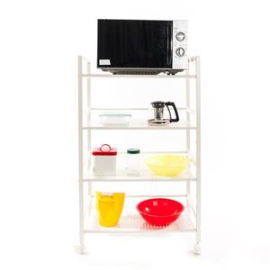 ตะกร้าเก็บของอเนกประสงค์4ชั้นสีขาวงาช้างขยายได้ - Product Image 3