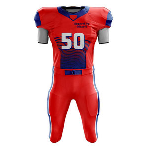 Uniforme americano ligero y duradero hecho de poliéster y tela de malla, adecuado para partidos competitivos. - Product Image 1