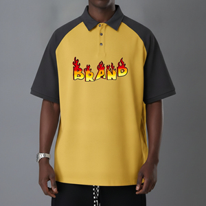 Camisa de Hombre 100% Algodón OEM/ODM, Corte Holgado, Logotipo Personalizado Impreso en DTF, Bordado, Tejido de Punto, Secado Rápido, Manga Corta, con Botones - Product Image 4