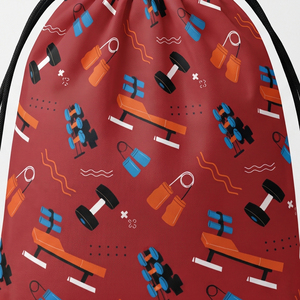 Sac de sport personnalisé à cordon de serrage, vente en gros, sac à dos de voyage et scolaire imprimé sur mesure, fabricant de sacs à cordon de serrage - Product Image 5
