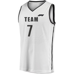 Vente flash - Maillot de basket-ball imprimé respirant 100% polyester, tenue d'équipe, service OEM, dernier design - Product Image 2