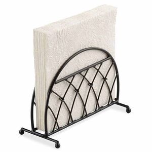 Porte-serviettes en fil de fer noir, design luxueux et unique, métal personnalisé pour la décoration de mariage et les restaurants - Product Image 3