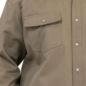 Camisa de Trabajo Personalizada de Manga Larga, Uniforme de Seguridad para Hombre, Color Sólido Informal, 100% Algodón Ecológico de Secado Rápido - Product Image 4