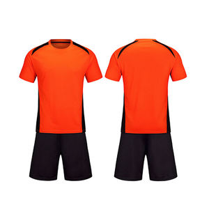 Hot Sale Full Orange Soccer Kits Jersey Team Boys Kids Soccer Uniform Custom Football Uniforms Set - Product Image 4