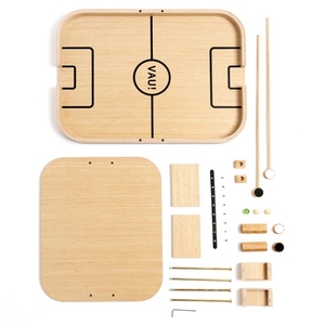 Juego de fútbol de mesa de madera con pista de puntuación, tablero de fútbol compacto, juguete para niños y entretenimiento interactivo familiar - Product Image 6