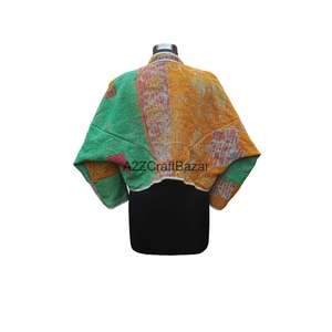 Chaquetas Vintage 100% Algodón Puro, Acolchadas Kantha, Transpirables, Estampadas Digitalmente, Estilo Bohemio, para Otoño e Invierno - Product Image 5