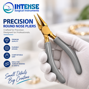 Alicates Profesionales de Acero Inoxidable con Acabado Dorado para Joyería, Herramienta para Doblar Alambre y Abalorios, Instrumentos Quirúrgicos de Alta Resistencia - Product Image 4
