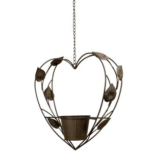Support de pot de fleurs en fer de qualité supérieure avec détails botaniques artistiques pour la décoration moderne des patios et des espaces extérieurs - Product Image 2