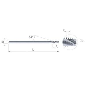 DIXI 1708 Micro-filettature taglienti - Product Image 1