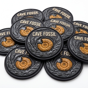 ป้ายยาง PVC รูปวงกลมจากโรงงานโดยตรง ป้ายแบบกำหนดเองสำหรับการสำรวจถ้ำ พร้อมแถบตีนตุ๊กแก - Product Image 6