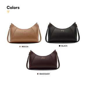 Liora Premium Synthetic Leather Shoulder Bag 11.2 Inch Durable Zipper Closure 60-90cm Strap for Daily Use - Product Image 3