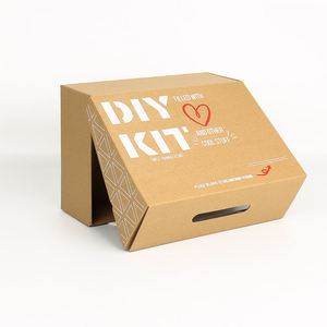 Factory Eco-Friendly <b>Biodegradable</b> Corrugated Paperboard Mailer Box UV Coating Flip Shoes <b>Packaging</b> Kraft Folding Box Customized - Product Image 3