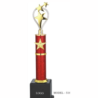 Trophée métallique de luxe conçu avec des matériaux haut de gamme et une fabrication élégante pour une valeur durable, grands trophées métalliques avec base.